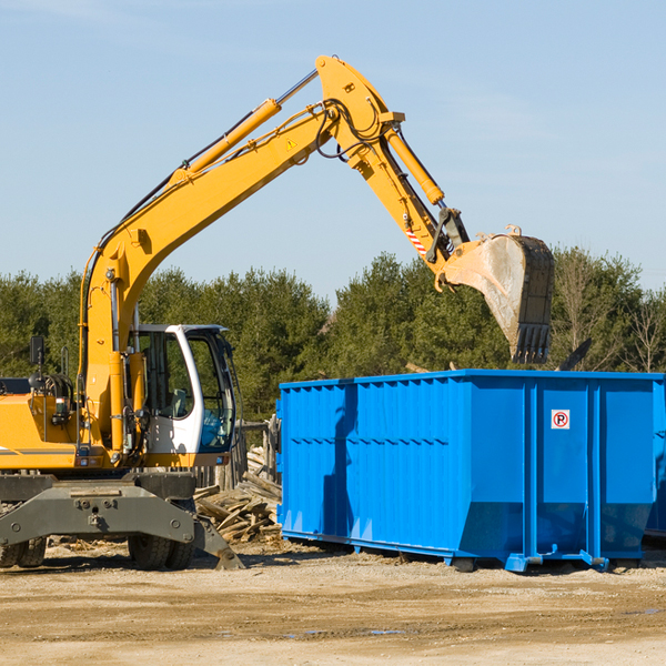 what size residential dumpster rentals are available in Hendersonville